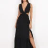 Robe Longue Cut Out à Fente