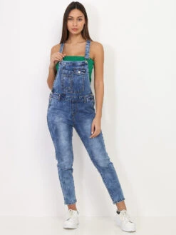 Mode Étoilée Soldes Magasin 26 Salopette En Jeans Délavé