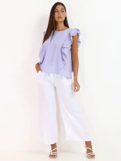 Top Boutonné à Volants -Mode Étoilée Soldes Magasin P29 18783 LTPRP 3