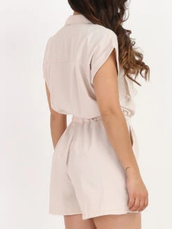 Combi-short à Fermeture Zippée -Mode Étoilée Soldes Magasin Q20 5165 BGE 3