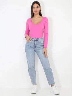 Body Côtelé Basique -Mode Étoilée Soldes Magasin R12 E128 FSH 4