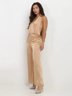 Combinaison Satinée Aux Différents Portés -Mode Étoilée Soldes Magasin R18 53615 GLD 3
