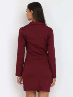 Robe Blazer Boutonnée Et Fendue 7 Robe Blazer Boutonnée Et Fendue -Mode Étoilée Soldes Magasin RK19 MY56039 WIN 3