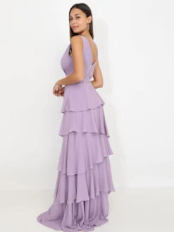 Robe Longue à Volants