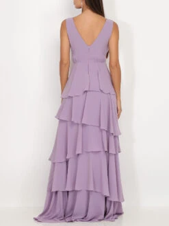 Robe Longue à Volants -Mode Étoilée Soldes Magasin RK26 R1431 LTPRP 3