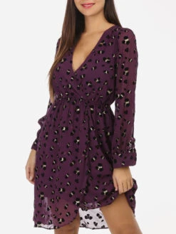 Robe Cache Coeur Style Léopard