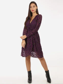 Robe Cache Coeur Style Léopard 5 Robe Cache Coeur Style Léopard -Mode Étoilée Soldes Magasin S08 0862 PRP 3