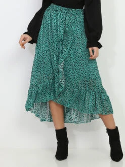 Jupe Style Portefeuille à Imprimé