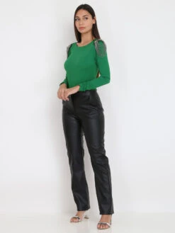 Body à épaules Strassées -Mode Étoilée Soldes Magasin T01 1481 GRN 3