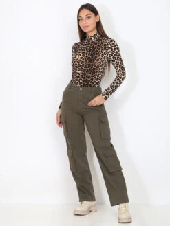 Body Moulant à Motif Léopard -Mode Étoilée Soldes Magasin T18 22585 31 LEO 3