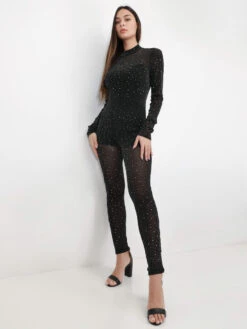 Mode Étoilée Soldes Magasin 30 Combinaison Pailletée à Strass