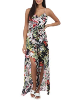 Combinaison Pantalon à Motif Tropical