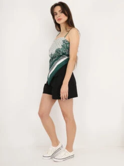 Short Cargo Ceinturé -Mode Étoilée Soldes Magasin U15 1112 1 BLK 3