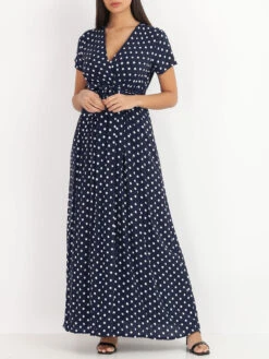 Robe Longue à Pois