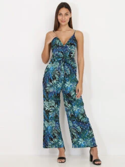 Mode Étoilée Soldes Magasin 28 Combinaison Pantalon à Imprimé Feuilles