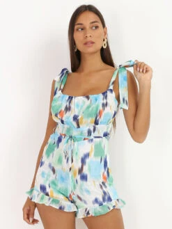 Combi-short à Motifs Aquarelles