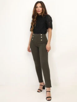 Top En Dentelle Guipure 6 Top En Dentelle Guipure -Mode Étoilée Soldes Magasin W28 01038 BLK 3