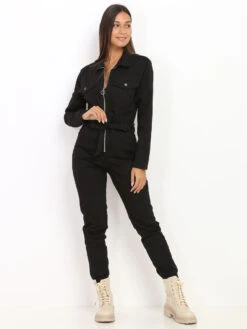 Combinaison Style Utiliaire -Mode Étoilée Soldes Magasin Y06 B1202 1 BLK 3