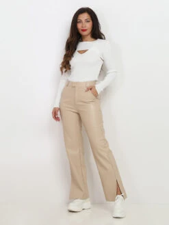 Top Côtelé 2 En 1 -Mode Étoilée Soldes Magasin Z08 MCY02926 WHT 3