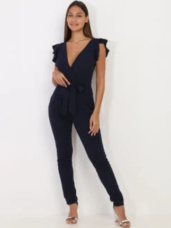 Combinaison Ceinturée à Volants