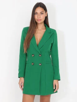 Robe Blazer Cintrée Et Boutonnée
